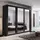 Buy Arti AR-02 Sliding Door Wardrobe Black Matt 250cm, Colour: Black Matt, Item Width: 250 from Furnituretta