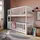 Buy Wooden Bunk Bed Konrad White Matt with Cot Bed, Colour: White Matt, Mattresses: Bonnell Mattresses from Furnituretta