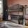 Buy Wooden Bunk Bed Konrad Graphite with Cot Bed, Colour: Graphite, Mattresses: Without Mattresses from Furnituretta