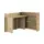 Buy Work Concept Convertible Hidden Desk with Storage Oak Artisan, Colour: Oak Artisan, Side: Left, Item Width: 115 from Furnituretta