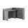 Buy Work Concept Convertible Hidden Desk with Storage Grey Matt, Colour: Grey Matt, Side: Left, Item Width: 115 from Furnituretta