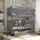 Buy Wooden Bunk Bed David with Storage, Colour: Grey Matt, Mattresses: Without Mattresses from Furnituretta