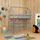 Buy Wooden Gloria Loft Bed – Space-Saving Style for Kids, Colour: Grey, Mattresses: Foam Mattress from Furnituretta