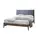 Buy Cheslyn Dark Grey Double Bed - Perfect for Modern Bedrooms, Colour: Dark Grey, Size: 4ft 6/Double, Item Width: 149 from Furnituretta