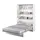 Buy BC-01 Vertical Wall Bed Concept White Gloss 140cm, Colour: White Gloss, Size: 140 x 200cm from Furnituretta