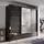 Buy Arti AR-01 Sliding Door Wardrobe Black Matt 250cm, Colour: Black Matt, Item Width: 250 from Furnituretta