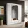 Buy Karl Hinged Door Wardrobe White – 160 cm Wide with Mirrors & Storage, Colour: White, Item Width: 160 from Furnituretta
