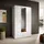 Buy Karl Hinged Door Wardrobe White – Compact Storage with Mirrored Door, Colour: White, Item Width: 120 from Furnituretta