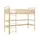 Buy Mia Wooden Loft Bed Pine, Colour: Pine, Mattresses: Foam/Bonnell Mattress from Furnituretta