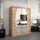 Buy Elypse Sliding Door Wardrobe Oak Sonoma 150cm, Colour: Oak Sonoma, Item Width: 150, 3 from Furnituretta