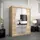 Buy Elypse Sliding Door Wardrobe Oak Sonoma 150cm, Colour: Oak Sonoma, Item Width: 150 from Furnituretta