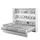 Buy BC-14 Horizontal Wall Bed Concept White Gloss 160cm, Colour: White Gloss, Size: 160 x 200cm from Furnituretta