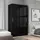 Buy Topline Sliding Wardrobe – Black Finish (120 cm) from Furnituretta