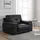 Buy Ranee 1 Seater Sofa – Black Bonded Leather & PU, Colour: Black, Item Width: 125 from Furnituretta