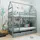 Buy Wooden Bunk Bed Alex with Storage Grey, Colour: Grey, Mattress Option: Foam Mattresses from Furnituretta
