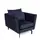 Buy Elford 1-Seater Fabric Sofa Navy from Furnituretta