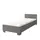 Buy Omega OM-36 Single Bed Grey Matt, Colour: Grey Matt, Size: 90 x 200cm from Furnituretta