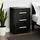 Buy Topline Bedside Table – 3 Drawers in High Gloss Black, Colour: Black, Item Width: 37 from Furnituretta