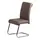Buy Astra Dining Chair: Brown PU & Chrome (Set of 2), Colour: Brown from Furnituretta