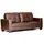Buy Lena 3 Seater Sofa – Bonded Leather & PVC in Brown, Colour: Brown from Furnituretta