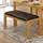 Buy Hamra Bench Straight Natural Oak from Furnituretta