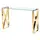 Buy Ningbo Gold Clear Glass Console Table from Furnituretta