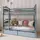 Buy Space-Saving Sleep & Storage: Gabi Bunk Bed Grey Matt with Drawers, Colour: Grey Matt, Mattresses: Foam Mattresses from Furnituretta