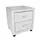 Buy Dorset 2 Drawer Bedside Cabinet White, Colour: White, Item Width: 47 from Furnituretta