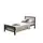 Buy Meridian Charcoal Black Single Metal Bed Frame (3ft), Colour: Charcoal Black, Bed Size: Single (3ft), Item Width: 93 from Furnituretta