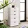 Buy Modern Chest for Small Spaces: Kinross 5 Drawer, Colour: White from Furnituretta