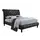 Buy Venice Crushed Velvet Fabric King Size Bed Black, Colour: Black, Size: 5ft/King , Item Width: 170 from Furnituretta
