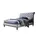 Buy Venice Crushed Velvet Bed: Luxurious & Stylish, Colour: Grey, Size: 4ft 6/Double, Item Width: 155 from Furnituretta