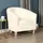 Buy Claridon 1 Seater Sofa PU Cream | Modern Living Room Furniture from Furnituretta