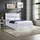 Buy Arden High Gloss Storage Bed King Size | Modern White Ottoman Bed, Colour: White, Size: King Size from Furnituretta