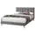 Buy Contemporary Charm: Novara Bed Frame, Colour: Light Grey, Size: 4ft 6/Double, Item Width: 144 from Furnituretta