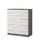 Buy Omega OM-02 Chest of Drawers 80cm, Colour: White Matt, Carcass: Grey Matt, Item Width: 80 from Furnituretta