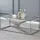 Buy Vista Coffee Table: Clear Glass with Silver Legs, Colour: Silver from Furnituretta