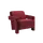 Buy Apex Angular Armchair in Burgundy Velvet Upholstery, Colour: Burgundy from Furnituretta
