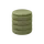 Buy Ripple Cylindrical Ribbed Stool in Olive Green Velvet, Colour: Olive Green from Furnituretta