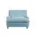Buy Plumpton Chair in Duck Egg Blue Weave with Oak Legs from Furnituretta