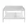 Buy Ray Coffee Table in White Matte Grain with Glass Top, Colour: White from Furnituretta
