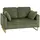 Buy HOMCOM 2 Seater Sofa in Dark Green Corduroy Fabric, Colour: Dark Green from Furnituretta