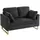 Buy HOMCOM 2 Seater Sofa in Dark Grey Corduroy Fabric, Colour: Dark Grey from Furnituretta