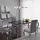 Buy Atlanta Dining Table in Black Glass with Silver Legs from Furnituretta