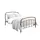Buy Halston Copper Metal Bed – Double (4ft6), Colour: Copper, Bed Size: Double (4ft6) from Furnituretta