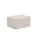 Buy Peninsula Oyster Pouffe in Textured Pale Neutral Fabric from Furnituretta