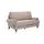 Buy Kent Charcoal Stripe 2 Seater Sofa in Chenille with Brass Front Castors from Furnituretta