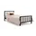 Buy Metro Classic Charcoal Black Single Metal Bed Frame (3ft), Colour: Charcoal Black, Bed Size: Single (3ft), Item Width: 96 from Furnituretta