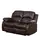 Buy Carlino Brown Full Bonded Leather 2 Seater Recliner Sofa from Furnituretta