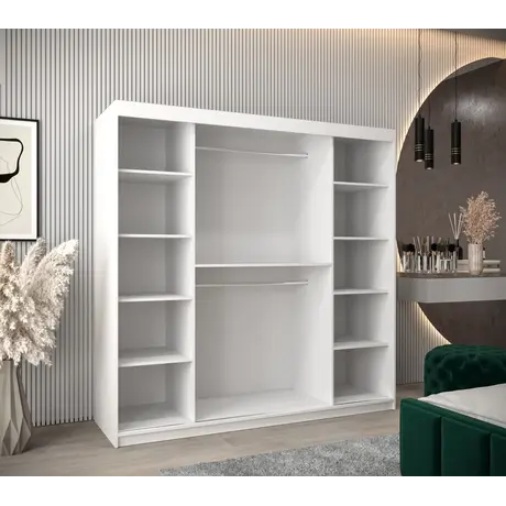 Buy Boliwia Sliding Door Wardrobe 200cm, Colour: Oak Artisan, Item Width: 200, 8 from Furnituretta